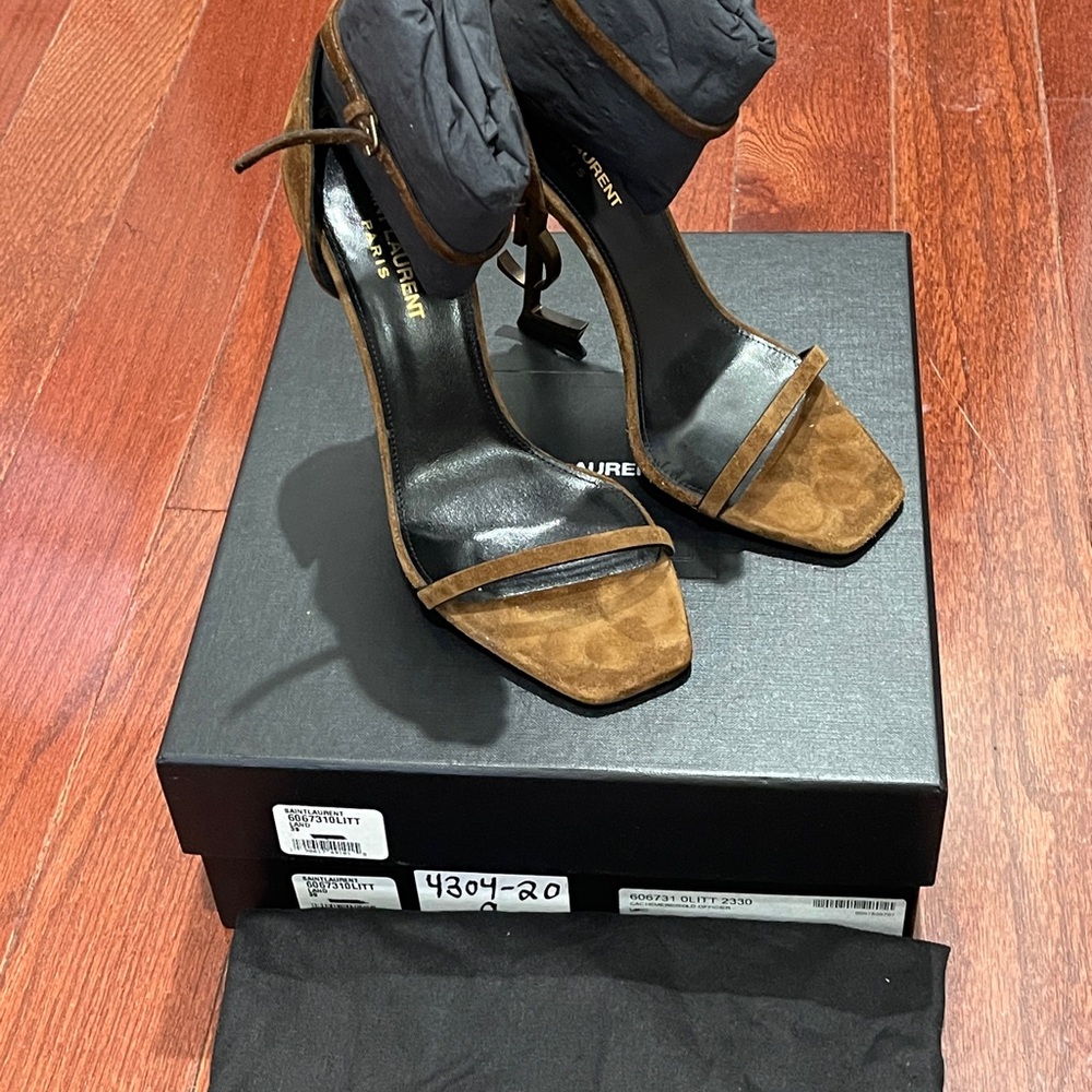 Saint Laurent Black and Brown Heels